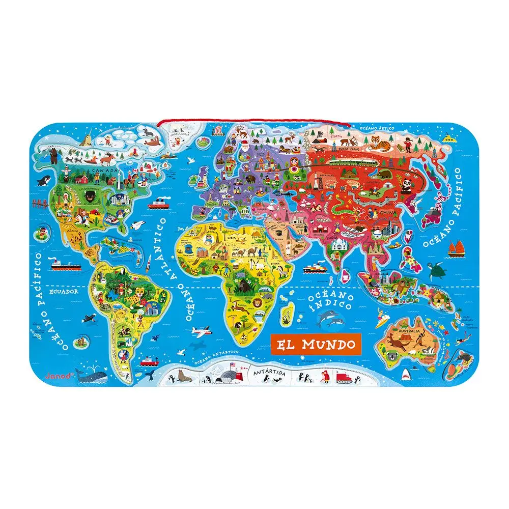 MAPA MAGNÉTICO ATLAS MUNDIAL