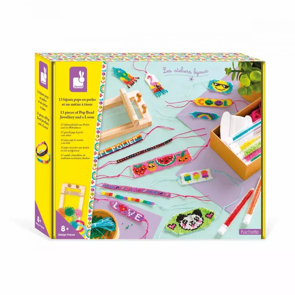 KIT DE CUENTAS CON TELAR PARA TEJER - PULSERAS