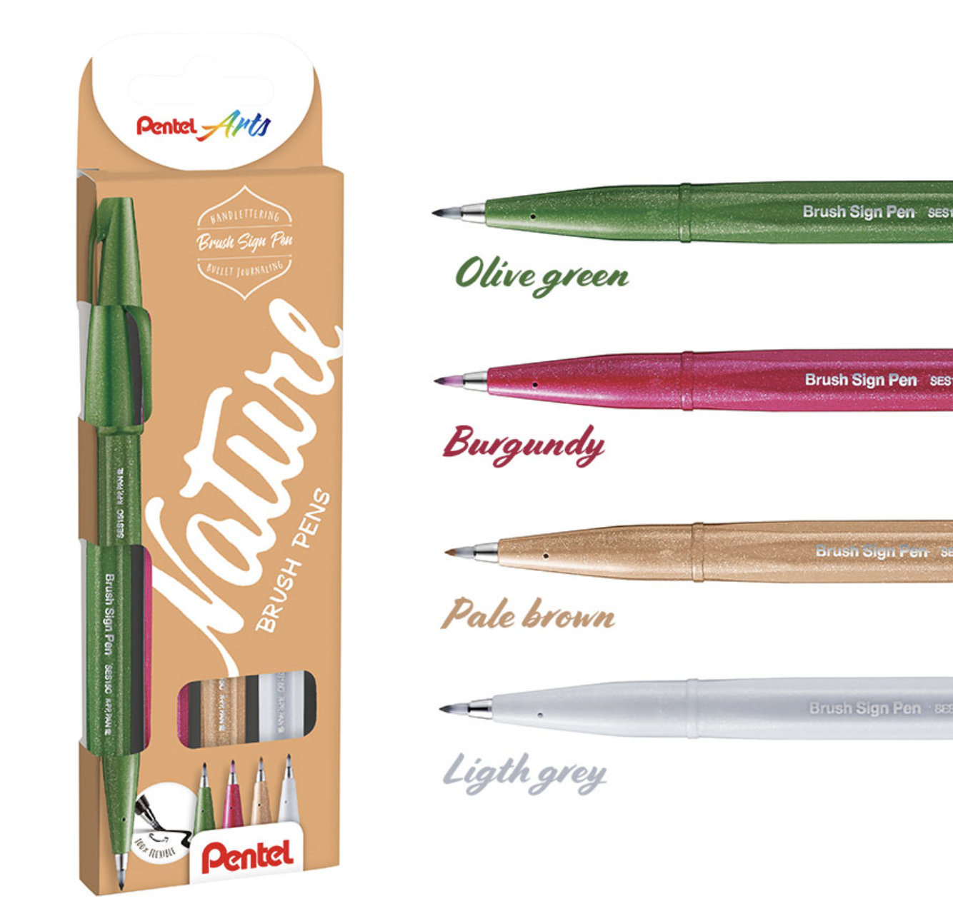 Pack Rotuladores Lettering -  NATURE