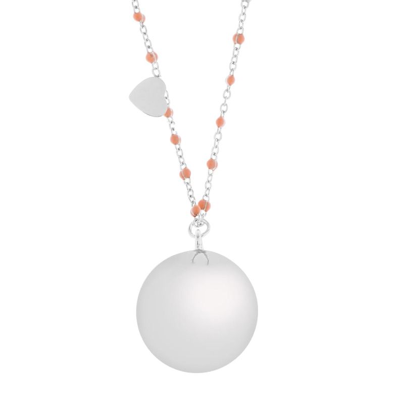 Llamador de Ángeles · Fine Silver/Pink