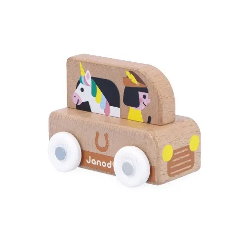 Coche de madera Furgo Unicornio - Cross Roads