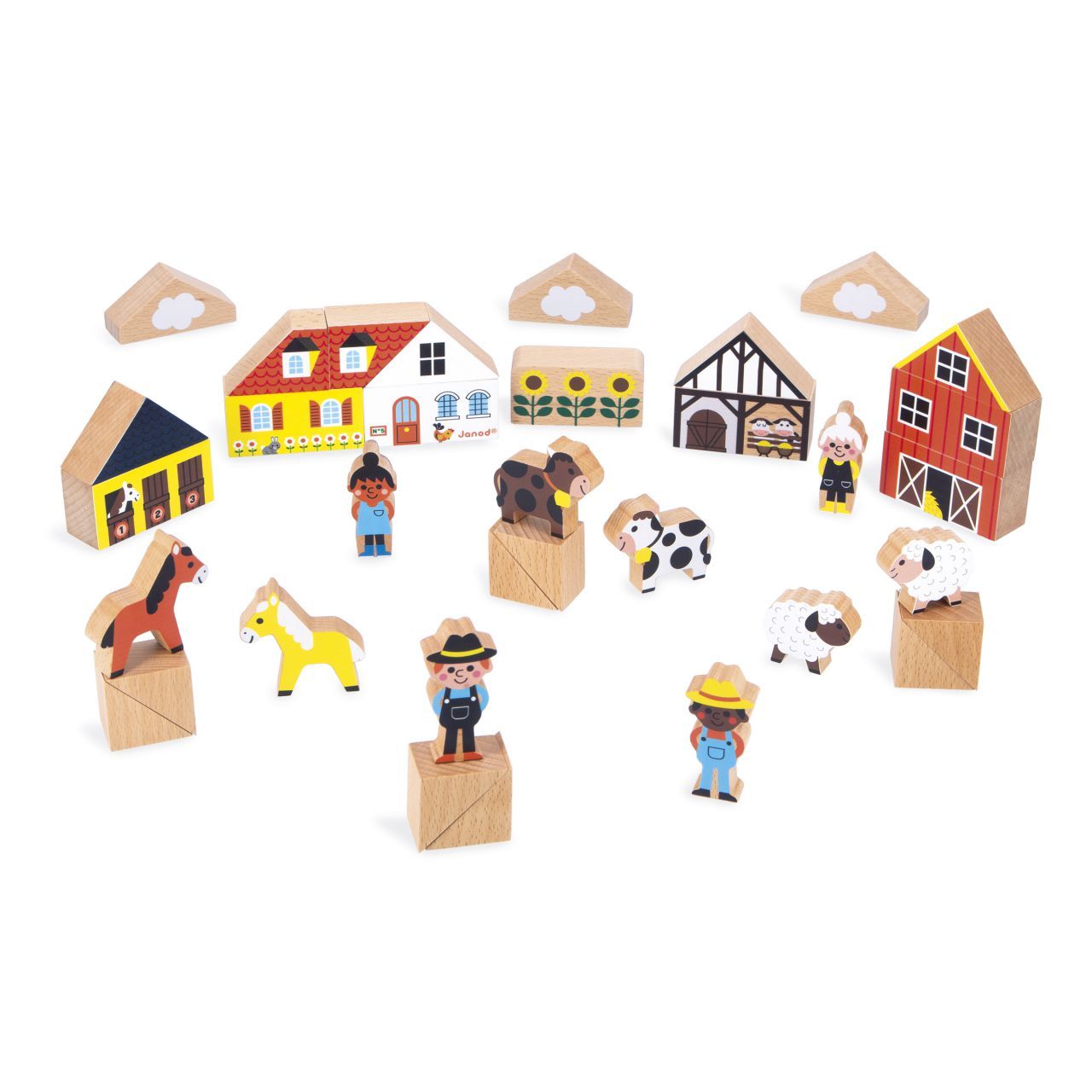 Bloques de Madera Granja - Cross Roads