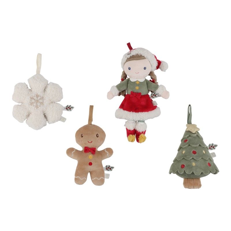 ADORNOS ROSA ÁRBOL NAVIDAD