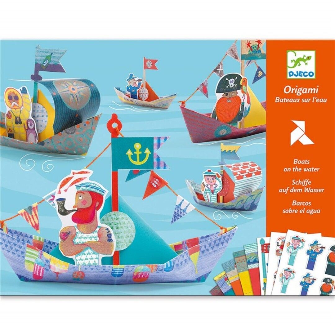 Papiroflexia Origami Barcos flotantes