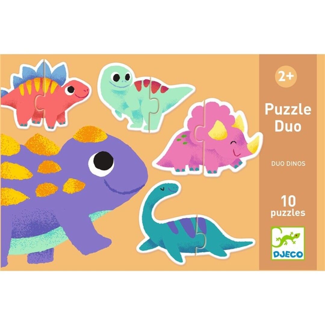 Baby Dinos · 10 Puzles de 2 piezas