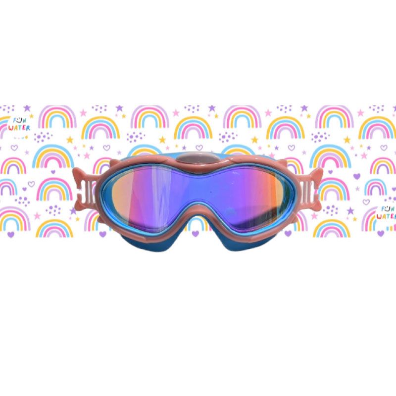 Máscara de buceo Antitirones Rosa/Arcoiris