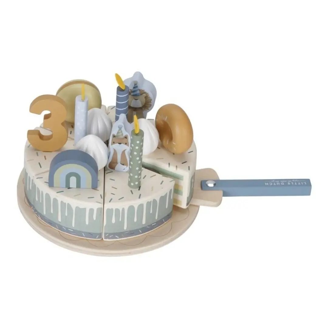 PASTEL DE CUMPLEAÑOS AZUL