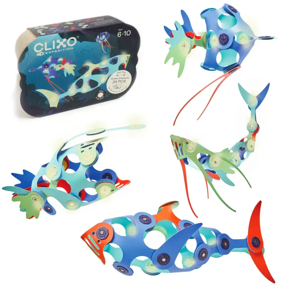 Clixo - Ocean Creatures Pack 24 pzas