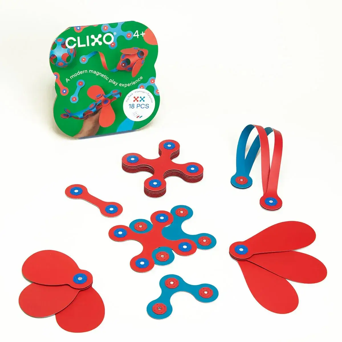 Clixo - Itsy Pack - Flamingo/Turquesa 18pzas