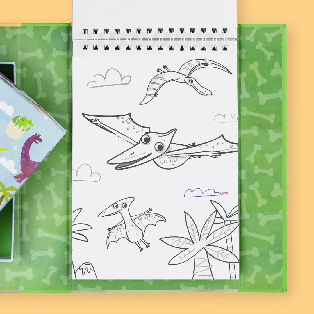 Set para colorear - Dinos - Imagen 4