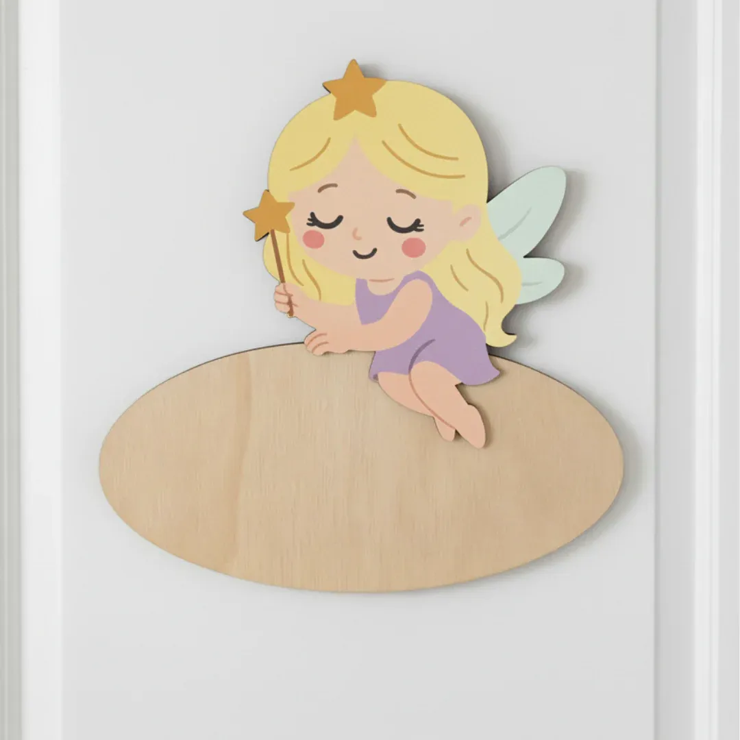 Placa Hada con Kit de letras